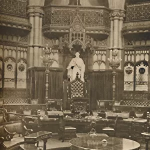 George III. Presides in the Common Council Chamber in the Guildhall, c1935. Creator: King