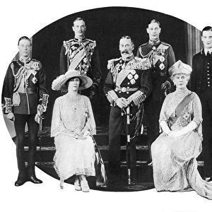 King George V and his family, c1930s