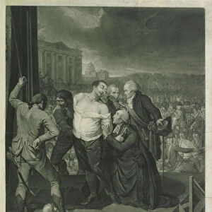 Louis XVI on the Scaffold, 1795. Creator: Huck, Johann Gerhard (1758-1811)