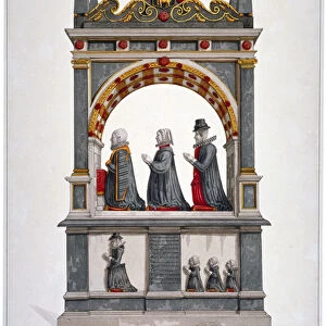 Monument to Alderman Richard Humble and family, St Saviours Church, Southwark, London, c1700