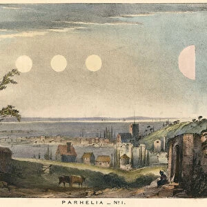 Parhelia (mock suns) without haloes, observed in England in 1698, (1845)