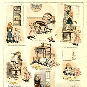 Perils of the Illiterate; After Sketches by Miss Emily Lees, 1888. Creator: Unknown