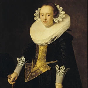 Portrait of a 22-year-old woman, 1628. Creator: Pickenoy, Nicolaes Eliasz. (1588-1650 / 56)