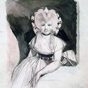 Portrait of Mrs Fuseli, 1741-1825. Artist: Henry Fuseli