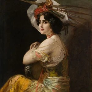 Rosario Guerrero as Carmen, c. 1908. Creator: Kaulbach, Friedrich August von (1850-1920)