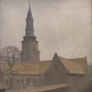 Saint Petri Church, Copenhagen, 1906. Creator: Hammershoi, Vilhelm (1864-1916)
