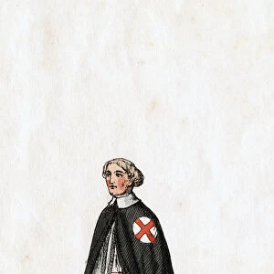 Secretary, costume design for Shakespeares play, Henry VIII, 19th century