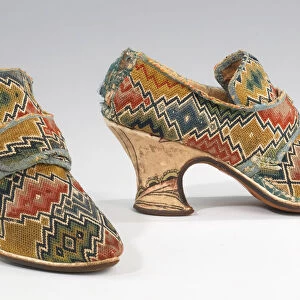 Shoes, British, 1750-69. Creator: Unknown
