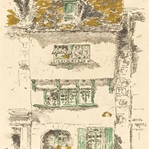 Yellow House, Lannion, 1893. Creator: James Abbott McNeill Whistler