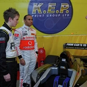 Lewis Hamilton attends Formula Kart Stars Launch
