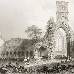 Abbey Of Sligo, County Sligo, Ireland. Drawn By W. H. Bartlett, Engraved By J. Carter. From "The Scenery And Antiquities Of Ireland"By N. P. Willis And J. Stirling Coyne. Illustrated From Drawings By W. H. Bartlett. Published London C. 1841