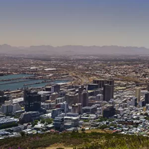 View of Cape Town Skyline and Devils Peak from the Signal Hill, Cape Town, South Africa