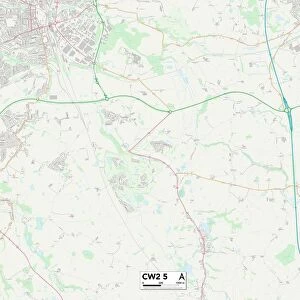 Cheshire East CW2 5 Map