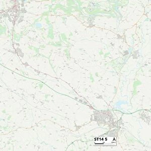 Staffordshire ST14 5 Map