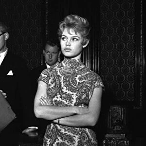 Actress Brigitte Bardot at the Empire Cinema in Leicester Square for rehearsals of
