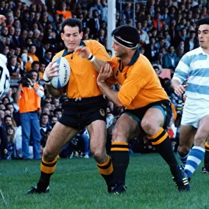 David Campese, Australian Rugby Player in action for his country during the World Cup