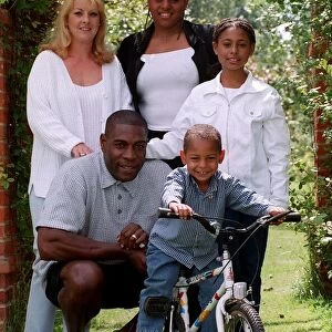 Frank Bruno Boxing July 98 Ex boxer Frank Bruno in the grounds of his large house