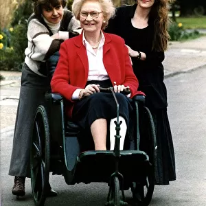 Janine Wood Actress On The Right Of The Wheelchair Bound Joan Sanderson And Prunella