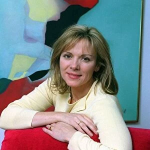 Kim Cattrall Actress February 1999 at home in New York