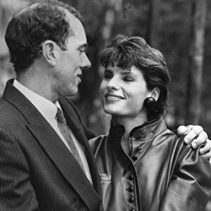 Steve Ovett and wife Rachel at press call - October 1984 30 / 10 / 1984