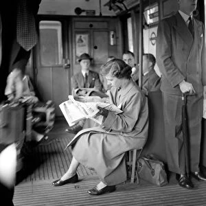 Transport: Railways: Tube. Mrs. June Clark of Avenscroft Road, Chiswich, W