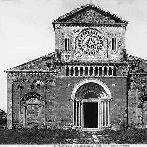 Facade of St.Peter's Church, in Tuscania